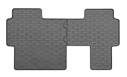 CIKCar zestaw gumowych mat kompatybilnych z Volkswagen ID.Buzz Bus 2022- (2 rzędy siedzeń) (2-częściowy zestaw)