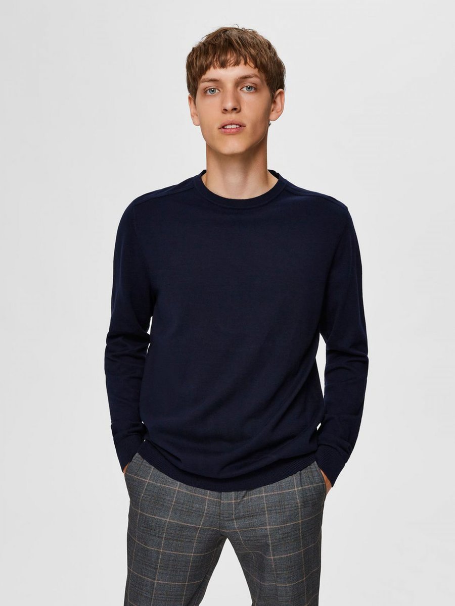 maglie uomo selected 16074682 berg navy blazer melange