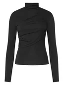 Bluzki damskie - Patrizia Pepe Bluzka 2M4478 J337 Czarny Regular Fit - miniaturka - grafika 1