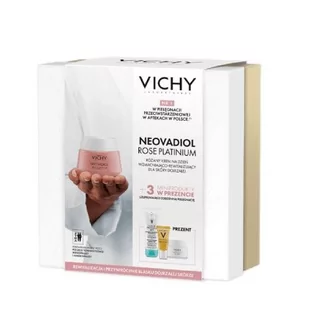 Vichy Zestaw Neovadiol Rose Platinium Różany Krem na dzień, 50 ml + mini produkty - Zestawy kosmetyków damskich - miniaturka - grafika 1