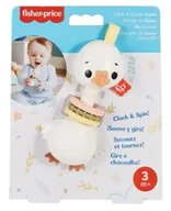 Grzechotki dla dzieci - Fisher Price Grzechotka gryzaczek Gąska - miniaturka - grafika 1
