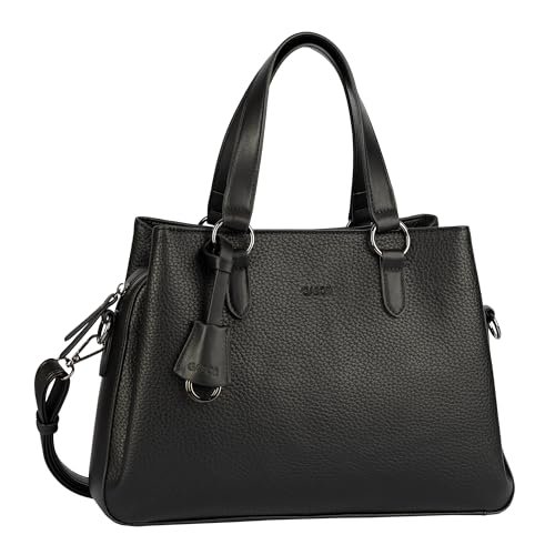 Gabor bags Kalilla damska torba na ramię Shopper z zamkiem błyskawicznym, średnia wielkość, czarny, M, Classic