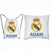 Plecaki worki - ZESTAW PODUSZKA + WOREK Plecak REAL MADRYT - miniaturka - grafika 1