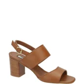 Sandały damskie - Liu Jo Skórzane sandały na słupku CLARA 2 - miniaturka - grafika 1