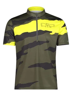 CMP Koszulka kolarska w kolorze khaki - Koszulki sportowe męskie - miniaturka - grafika 1