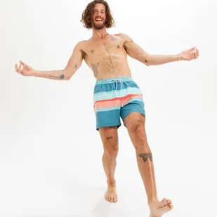Spodenki surfingowe męskie Quiksilver Volley Blurry krótkie - Kąpielówki męskie - miniaturka - grafika 1