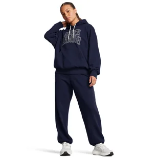 Damskie spodnie dresowe Under Armour UA Icon Hwt Terry Os Pant - granatowe - UNDER ARMOUR - Spodnie sportowe damskie - miniaturka - grafika 1