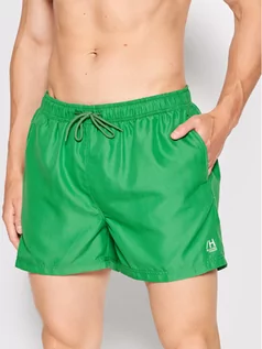 Kąpielówki męskie - Selected Homme Szorty kąpielowe Classic Colour 16050450 Zielony Regular Fit - grafika 1