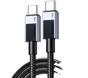 UGREEN USB-C do USB-C L524 PD 60W 1m Szary - Kable USB - miniaturka - grafika 1