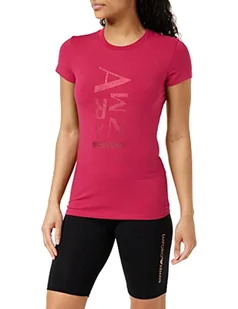 Armani Exchange Damska koszulka slim fit, Big Logo Print, Bloom, Extra Small, Bloom, XS - Koszulki i topy damskie - miniaturka - grafika 1