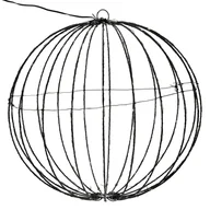 Ozdoby bożonarodzeniowe - Kula świetlna LED Ø 40 cm z 240 diodami LED o bardzo ciepłej bieli, wykonana z metalu - miniaturka - grafika 1