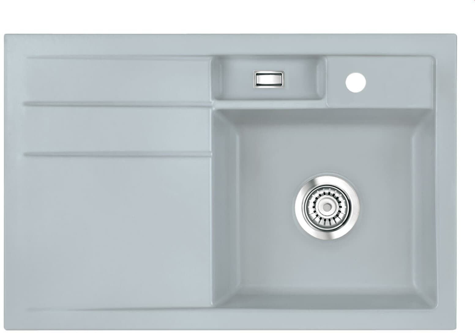 SYSTEMCERAM Zlewozmywak BELA 78 Titan, zlewozmywak ceramiczny, korek manualny 5018 01 78