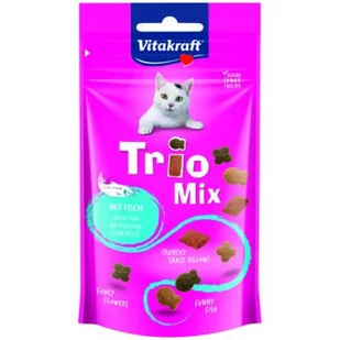 VITAKRAFT TRIO MIX ryba 60g przysmak d/kota - Przysmaki dla kotów - miniaturka - grafika 1