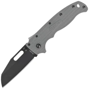 Nóż składany Demko AD20.5 Shark Foot Grey Grivory, Black DLC D2 by Andrew Demko (205-D2-SF-DLC) - Noże - miniaturka - grafika 1