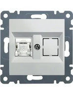 Gniazdka elektryczne - Hager Polo LUMINA2 Gniazdo komputerowe pojedyncze RJ45 kat. 6 FTP białe WL2170 WL2170 - miniaturka - grafika 1