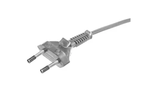 Zamel Kabel zasilający Przewód przyłączeniowy bez wyłącznika 300cm srebrny SP-300/2X0,75/-SRB YNS10000467 - Kable komputerowe i do monitorów - miniaturka - grafika 2