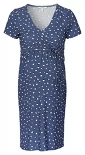 Esprit Maternity Damska sukienka do pielęgniarstwa krótki rękaw nadruk na całej długości, Błękitny - 404, 44 PL - Sukienki ciążowe - miniaturka - grafika 1