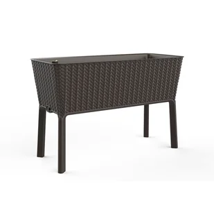 Curver Splendor podniesiona plastikowa sadzarka ogrodowa 120l wiklinowa rattanowa whisky brązowa - Donice Curver Splendor podniesiona plastikowa sadzarka ogrodowa 120l wiklinowa rattanowa whisky brązowa - Donice - miniaturka - grafika 1