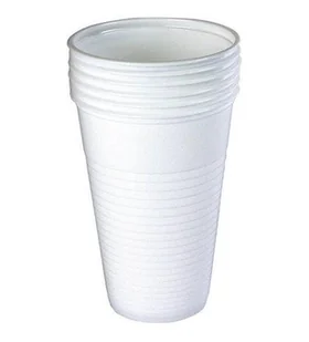 KUBEK PLASTIKOWY BIAŁY 200ML 100 SZTUK - Długopisy - miniaturka - grafika 1