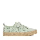 Buty dla dziewczynek - Espadryle Roxy CEO-CSS20547-01 Zielony - miniaturka - grafika 1