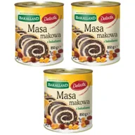Dodatki do ciast w proszku - Bakalland Masa makowa z bakaliami zestaw 3 x 850 g - miniaturka - grafika 1
