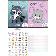 Zeszyty szkolne - 2 SZT. X ZESZYT A4 DO NAUKI PISANIA DLA DZIEWCZYNKI, 32 KARTKI, W TRZY LINIE - miniaturka - grafika 1