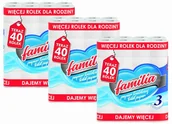 Papier toaletowy - Papier toaletowy 40R FAMILIA 3W - 120 Rolek - miniaturka - grafika 1