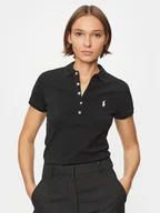 Koszulki sportowe damskie - Polo Ralph Lauren Polo 211870245005 Czarny Slim Fit - miniaturka - grafika 1