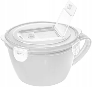 Pojemnik na żywność z uchwytem BranQ 900 ml Biały - Pojemniki kuchenne - miniaturka - grafika 1