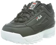 Buty dla dziewczynek - FILA Unisex Disruptor Kids sneakersy dziecięce, czarny, 31 EU - miniaturka - grafika 1