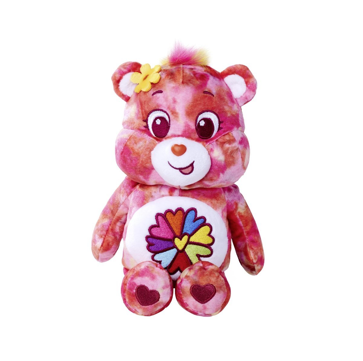 Simba 6305878015 - miś szczęścia, Flower Power Bearchi, 23 cm, pluszowa figurka Care Bears