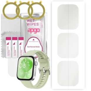 3x folia ochronna hydrożelowa MATOWA do Huawei Watch Fit 3 - apgo Smartwatch Hydrogel MATTE Protection Ochrona na ekran smartwatcha - Akcesoria do smartwatchy - miniaturka - grafika 1