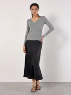 Swetry damskie - Apricot Sweter w kolorze szarym - miniaturka - grafika 1