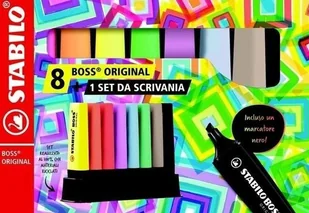 Zakreślacz Boss Original podstawka na biurko 8szt - Zakreślacze - miniaturka - grafika 1