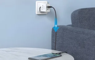 Ładowarka sieciowa USB-A, USB-C Vention FBBW0-UK 18W/20W UK biała - Ładowarki do telefonów - miniaturka - grafika 5