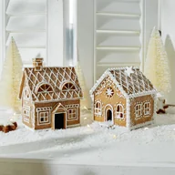 Ozdoby bożonarodzeniowe - Dekoracyjny domek, zestaw 2 szt. Tarreau - miniaturka - grafika 1