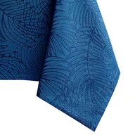 Obrusy i serwetki - Obrus Gaia Indygo Tłoczony Roślinny 140x180 owal AmeliaHome - TCLOTH/AH/GAIA/HMD/INDIGO/O140X180 - miniaturka - grafika 1