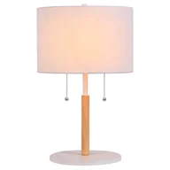 Lampy stojące - Lampka stołowa Fogo LP-0304/2T WH Light Prestige do sypialni tuba biała - miniaturka - grafika 1