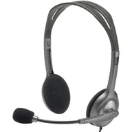 Słuchawki - Logitech H111 szare - miniaturka - grafika 1