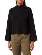 Swetry damskie - Bestseller A/S Damski sweter VMSABA LS Highneck NOOS, czarny, XXL, Schwarz, XXL - miniaturka - grafika 1