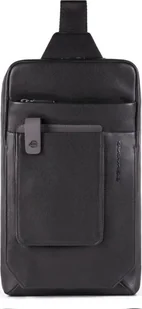 Piquadro Piquadro, Tallin, Leather, Bag, Mono Sling, Black, For Men, 20 x 33 x 5 cm For Men - Teczki i aktówki - miniaturka - grafika 1