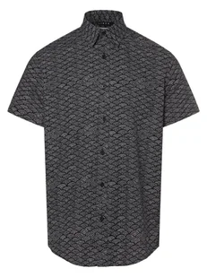 Selected Koszula męska z zawartością lnu - SLHRegnew-Linen Mężczyźni Regular Fit Bawełna niebieski|biały wzorzysty, M - Koszule męskie - miniaturka - grafika 1