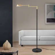 Lampy stojące - ORION Lampa stojąca LED Boston ściemniacz czarna/mosiądz - miniaturka - grafika 1