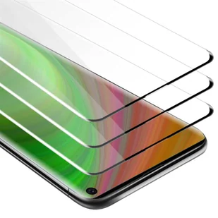 3x Szkło Hartowane Do Samsung Galaxy S10 4G Folia pancerna Ochronny w PRZEZROCZYSTY Z CZARNYM Tempered Glass Cadorabo - Szkła hartowane na telefon - miniaturka - grafika 1