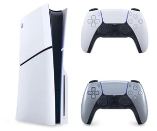 Sony PlayStation 5 Slim + DualSense Sterling Silver - Konsole Playstation - miniaturka - grafika 1