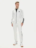 Dresy męskie - adidas Dres 3-Stripes JX5527 Biały Regular Fit - miniaturka - grafika 1