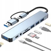 Huby USB - HUB ADAPTER USB-A & USB-C 8w1 FlexCore - miniaturka - grafika 1