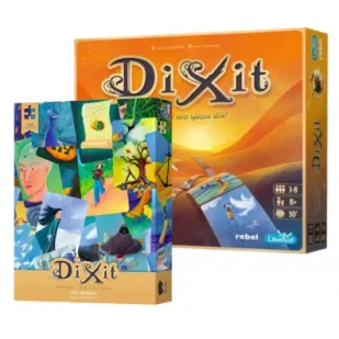 Pakiet: Dixit, Puzzle 1000 el. Dixit: Blue MishMash z unikatową kartą do gry Rebel - Puzzle - miniaturka - grafika 1