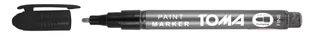 Toma Marker olejowy Fine srebrny TO-441 - Markery permanentne - miniaturka - grafika 1