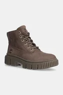 Botki damskie - Timberland workery zamszowe Greyfield damskie kolor brązowy na platformie TB0A2FT6EM51 - miniaturka - grafika 1